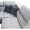 MORENA VI corner sofa with open storage compartment for bedding.