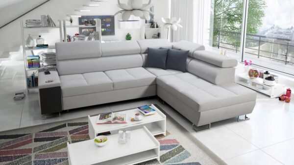 MORENA VII corner sofa, right-hand facing, stylish living room furniture