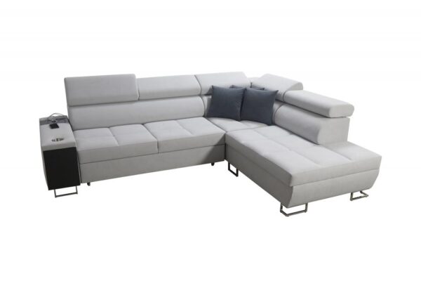 Modern Morena VII sectional sofa with adjustable headrests