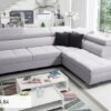 Morena VII sofa with black metal feet option