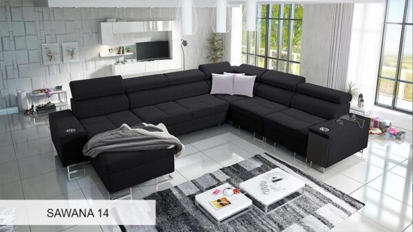 MORENA VIII sofa with unique decorative cushions included