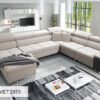 Wooden white shelf option for MORENA VIII corner sofa