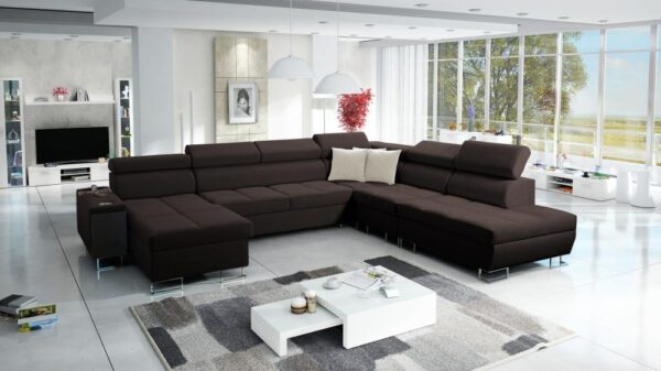 Sophisticated MORENA X sofa with functional design elements
