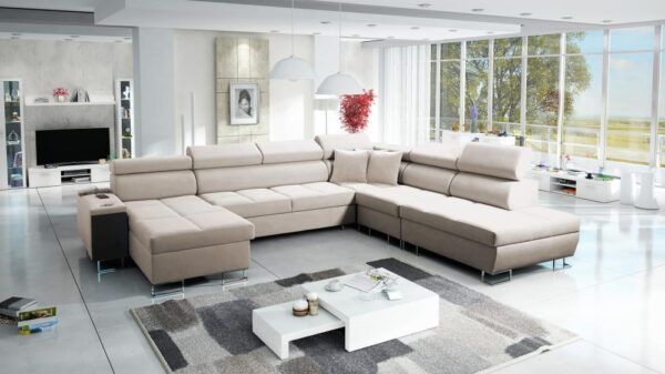 MORENA X corner sofa, showcasing its left-hand configuration