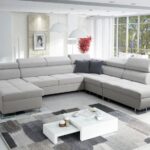 MORENA X large corner sofa with adjustable headrests