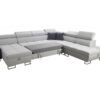 Modern MORENA X L-shaped sofa in a living room setting