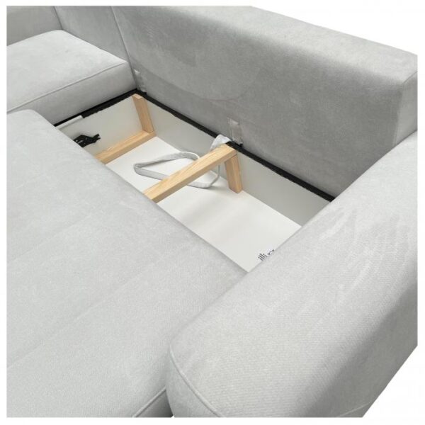 NOVELO I sofa in a neutral tone, complementing various interior decors