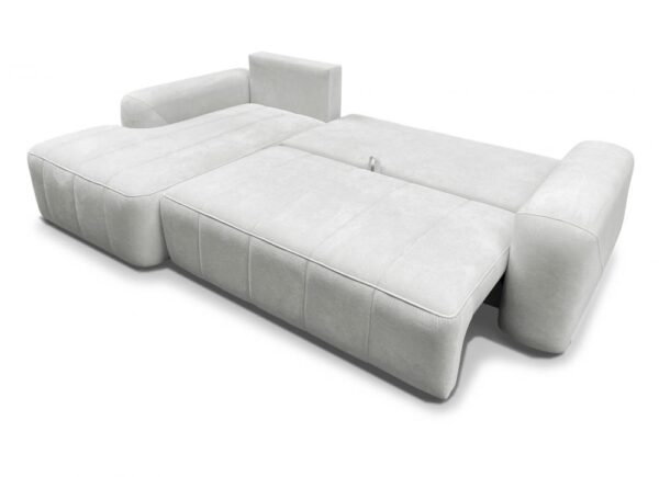 Spacious NOVELO I corner sofa pulled out into a comfortable sleeping bed