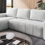 NOVELO I corner sofa in light fabric, modern living room UK