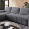 Full view of the NOVELO I sofa, highlighting its sleek profile