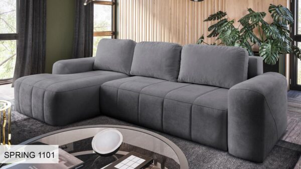 Full view of the NOVELO I sofa, highlighting its sleek profile