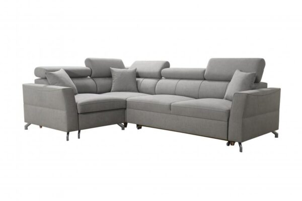 Detailed view of VENETO II corner sofa, focusing on fabric texture