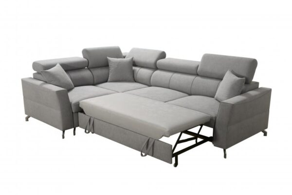 Side view of VENETO II corner sofa, showcasing sleek armrest design