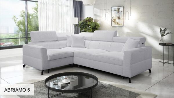 Close-up of a durable, easy-clean fabric for VENETO II corner sofa