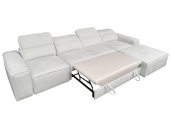 VITO XII corner sofa with functional chaise longue feature