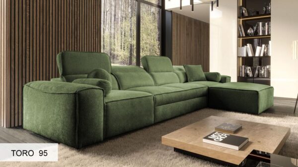 VITO XII sofa in neutral tone fabric, fitting various interiors
