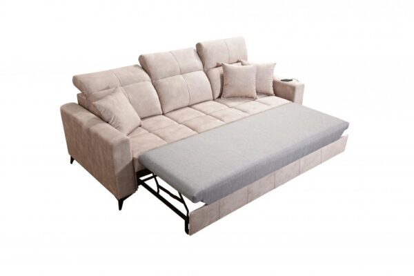 Side view of Inez sofa, highlighting its modern profile