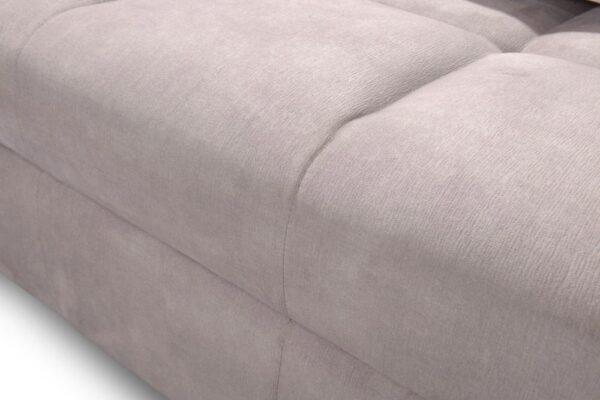 Inez sofa corner detail showcasing fine craftsmanship