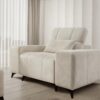 DAFNE Modern Fabric Armchair, front view, contemporary design