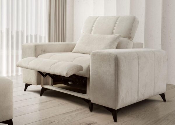Elegant DAFNE MIX recliner, side view, showcasing its design