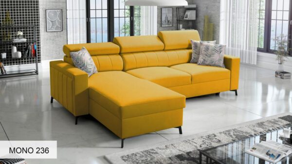 Baltico Mini sofa with decorative cushions, inviting comfort