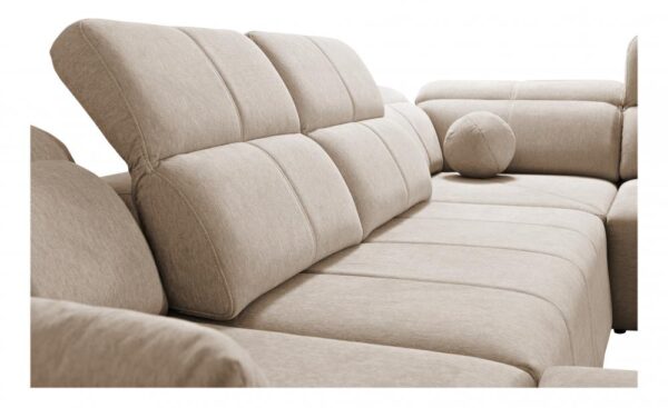 Mindy IV sofa features: adjustable backrest for customized depth