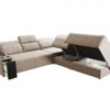 Elegant MINDY IX sofa, view of integrated cup holder