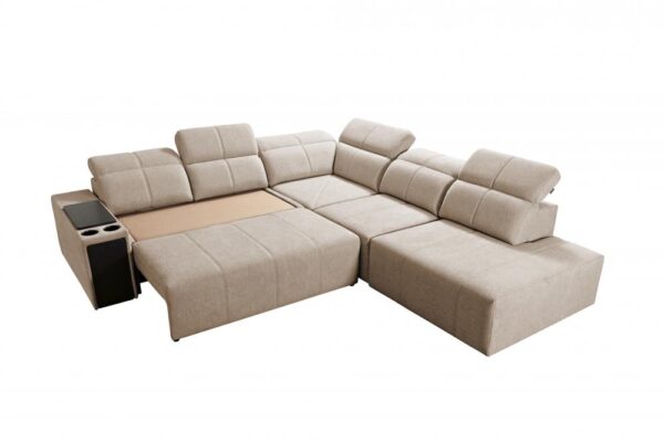 MINDY IX corner sofa, detailed view of opening bar