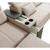 Mindy V Corner Sofa detailed view of functional chaise lounge