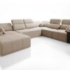 Modern Mindy VIII corner sofa showcasing USB port and cup holder