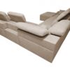 Mindy VIII corner sofa with bedding storage open, revealing ample space