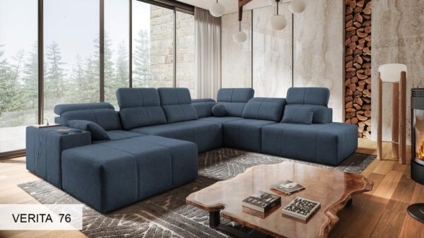 Mindy X corner sofa, highlighting durable Petproof fabric option