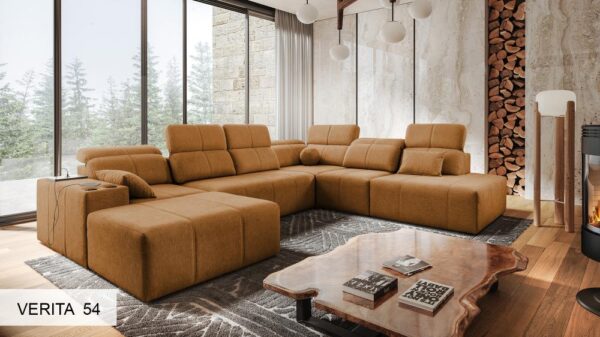 Mindy X corner sofa, stylish and functional modular elements