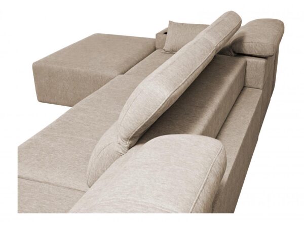 Mindy X corner sofa, close-up of premium fabric texture