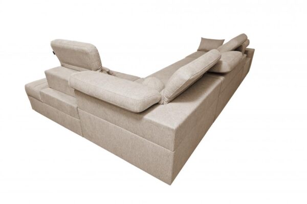 Side view of Mindy XI sofa, highlighting elegant proportions and style