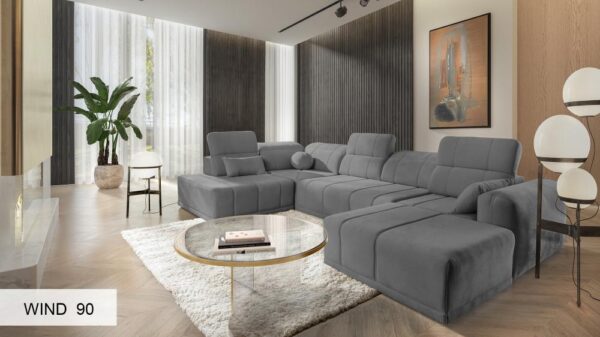 Overall view of the RAVELLO VI sofa, emphasizing its modern aesthetic and clean lines.
