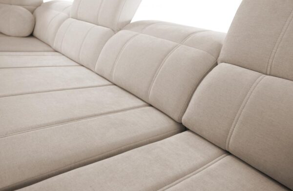 Full view of the RAVELLO VI sofa in a modern setting, demonstrating its stylish presence.