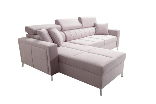 Elegant SIDE I MINI corner sofa, showcasing its spacious seating and design