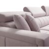 SIDE I MINI corner sofa with headrests fully extended for maximum comfort
