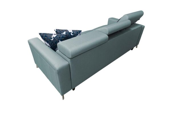Side view of BALTICO sofa, showing armrest and leg design