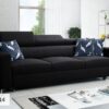 Front view of BALTICO sofa with headrests fully upright
