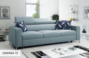 BALTICO modern fabric sofa, front view