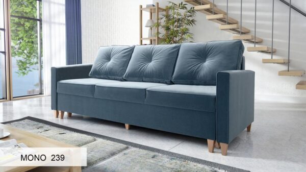 Bragi sofa bed in a contemporary living room, front view