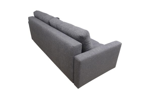 Side view of Carmen Sofa Bed, highlighting armrest design and profile.