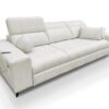 DAFNE sofa side view, showcasing elegant design and fabric upholstery
