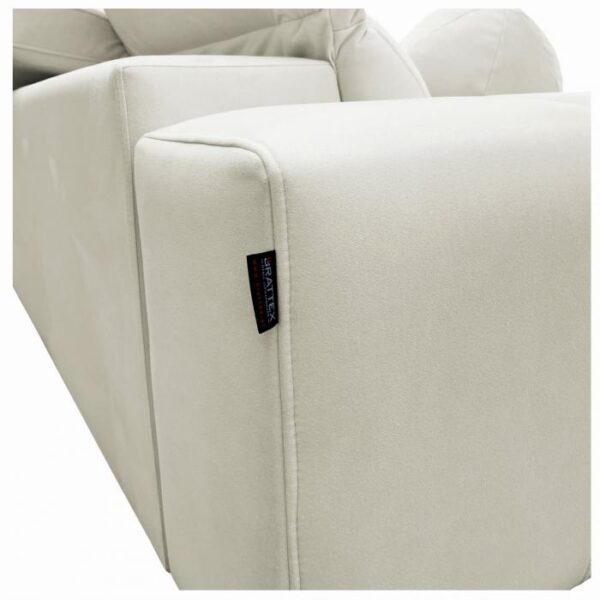 Top-down view of DAFNE sofa, demonstrating spacious seating