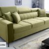 Sofa SIDE modern fabric sofa with adjustable headrests