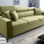 Sofa SIDE modern fabric sofa with adjustable headrests