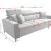 Detailed image of Sofa SIDE's seating comfort