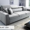 Teflon-coated fabric options for easy-clean Sofa SIDE